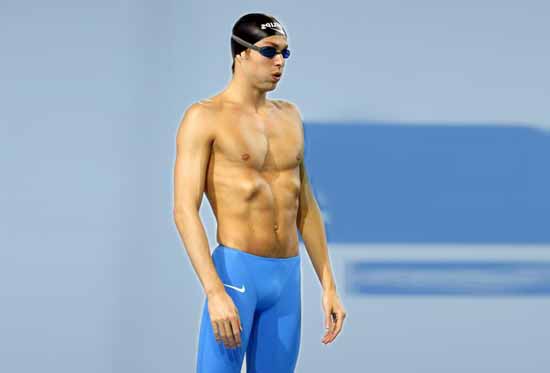 olympic swimmer with sunken chest